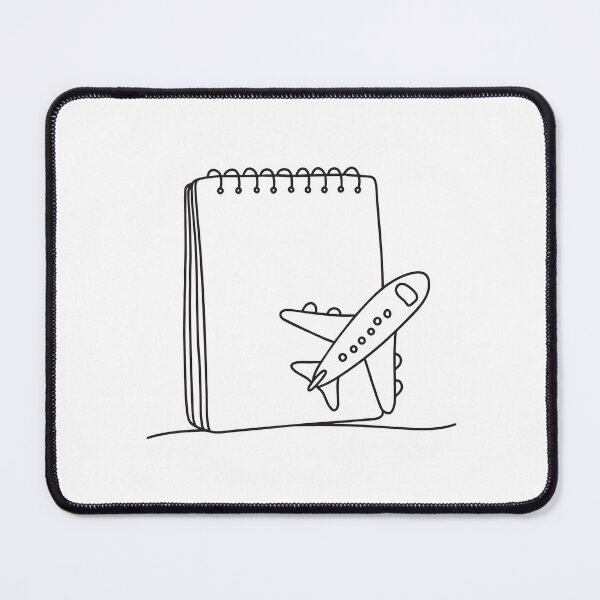 Item preview, A toy airplane beside a sketchpad and marker designed and sold by rasagamastore.