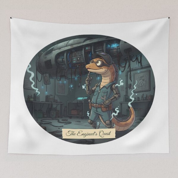Item preview, The Engineel's Quest | Mechanical Adventure Gift designed and sold by Pets & Memes & Stuff.