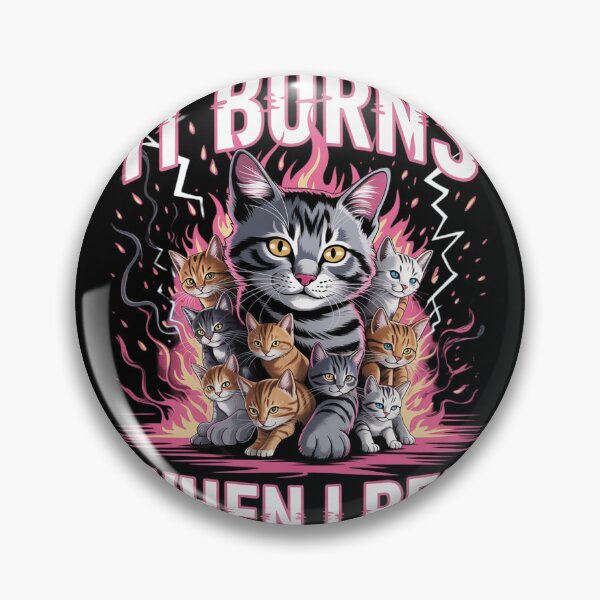 Item preview, It Burns When I Pee Funny Cat Meme Bootleg  designed and sold by InspiredFoul.