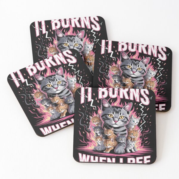 Item preview, It Burns When I Pee Funny Cat Meme Bootleg  designed and sold by InspiredFoul.