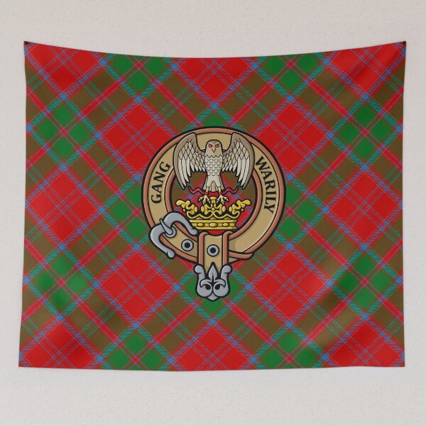 Item preview, Clan Drummond Crest over Tartan designed and sold by sifis.