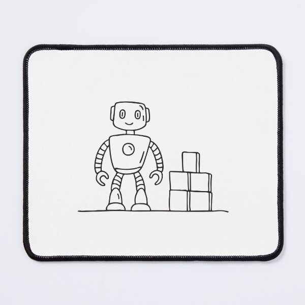 Item preview, A toy robot standing near a block box pile designed and sold by rasagamastore.