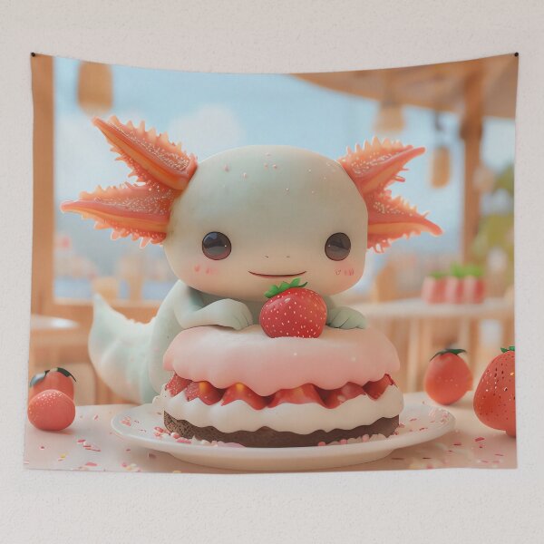 Item preview, Axolotl Afternoon Tea designed and sold by ONYX Pixee.