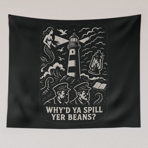 Item preview, Why'd Ya Spill Yer Beans - Vintage Lighthouse designed and sold by Teeseas Wave.