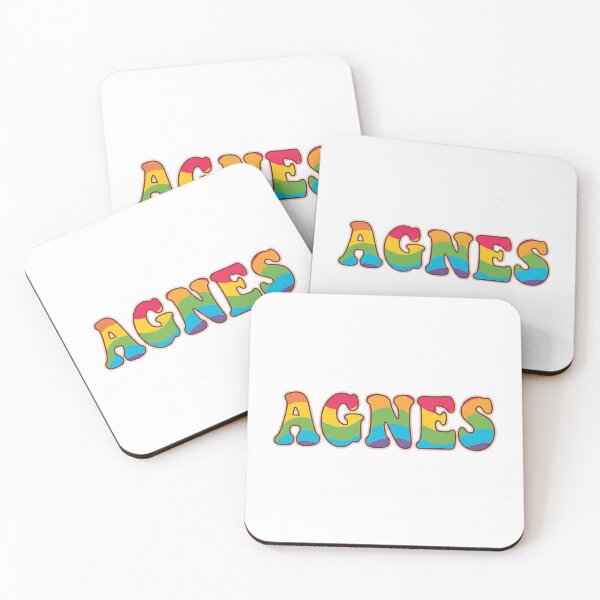 Item preview, ❤️ Agnes Personalized Name Wavy Retro Shirt, Coffee Mug, Sticker Gift designed and sold by HelixPedia.
