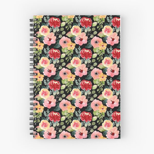 Item preview, Romantic Watercolor Garden Flowers – Elegant Dark Floral Botanical Design designed and sold by Velavue .