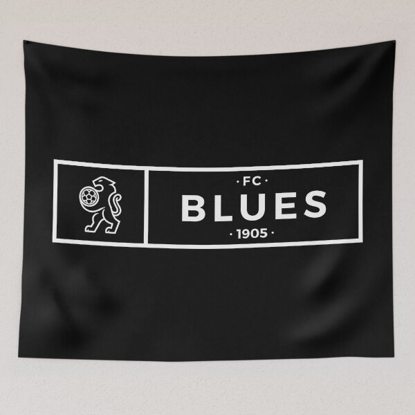 Item preview, The Blues FC  B&W minimal sticker designed and sold by Musabinho.