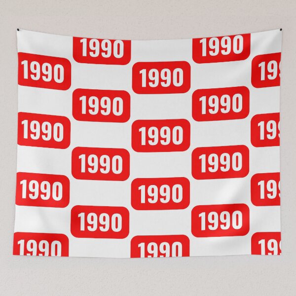 Item preview, 1990 Video Platform Style Logo – Retro Birthday & Anniversary Gift designed and sold by GlobalBoom.