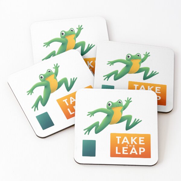 Item preview, Take the Leap - Motivational Frog Jump Illustration designed and sold by MKreative Studio.