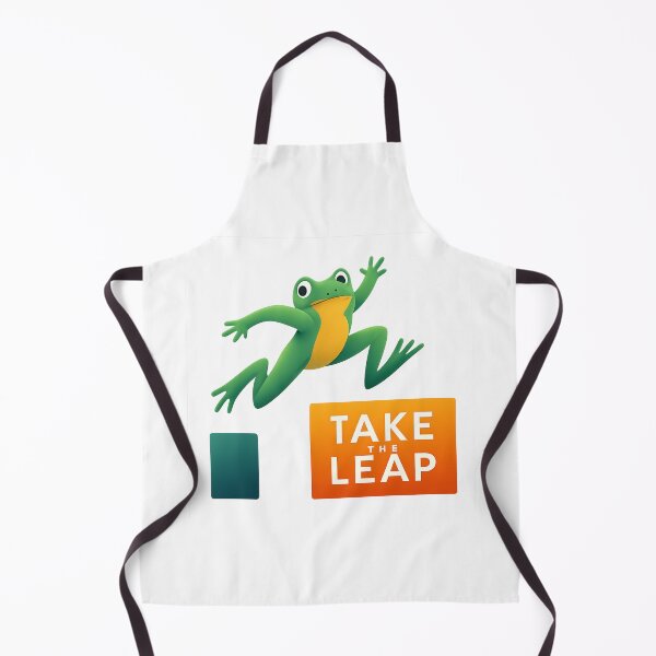 Item preview, Take the Leap - Motivational Frog Jump Illustration designed and sold by MKreative Studio.