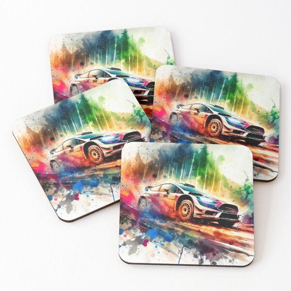 Item preview, Rally Car in Vivid Colors designed and sold by paulrommer.