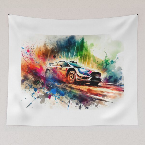 Item preview, Rally Car in Vivid Colors designed and sold by paulrommer.