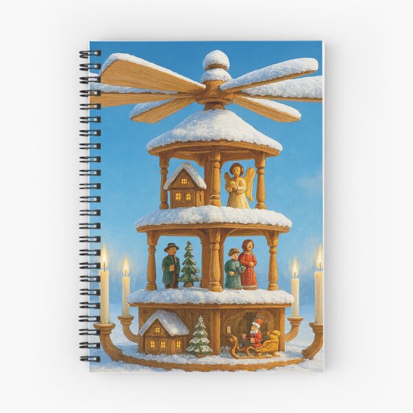 Item preview, Winter Christmas pyramid with figures designed and sold by Sigtrix.