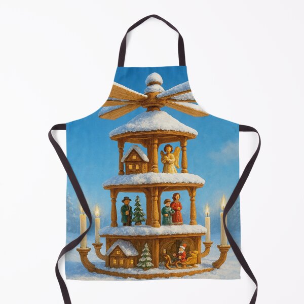 Item preview, Winter Christmas pyramid with figures designed and sold by Sigtrix.