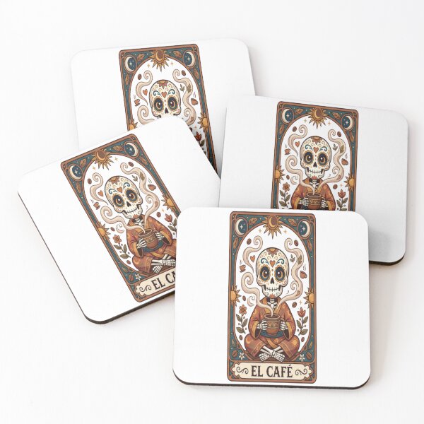 Item preview, El Café Tarot Skeleton Coffee Art designed and sold by Zippy Creation.