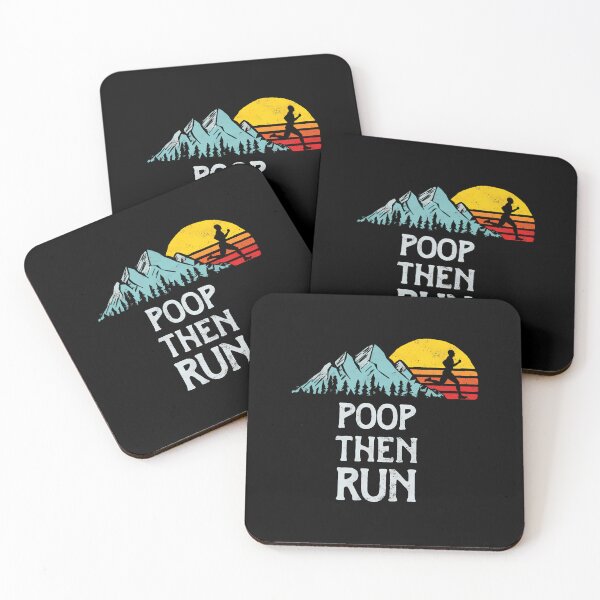 Item preview, Poop Then Run Runner Humor designed and sold by koufouhernsj.