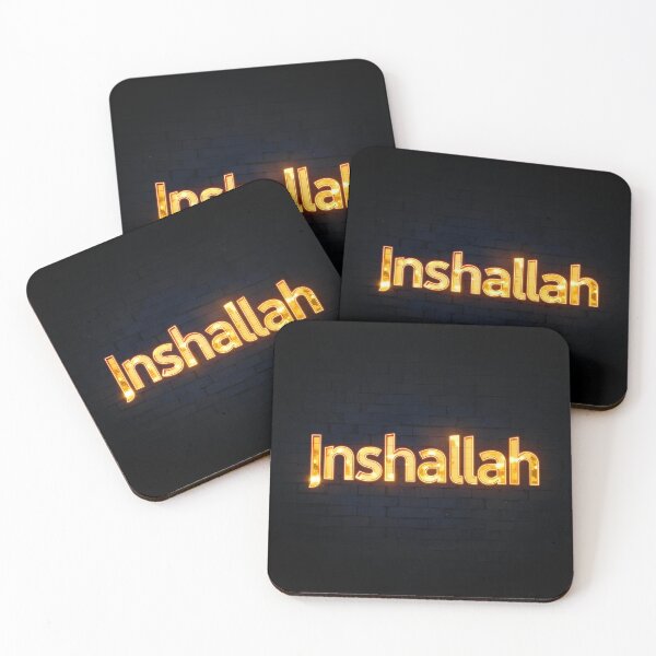 Item preview, Inshallah Typography 3 designed and sold by Tom-Johnson.