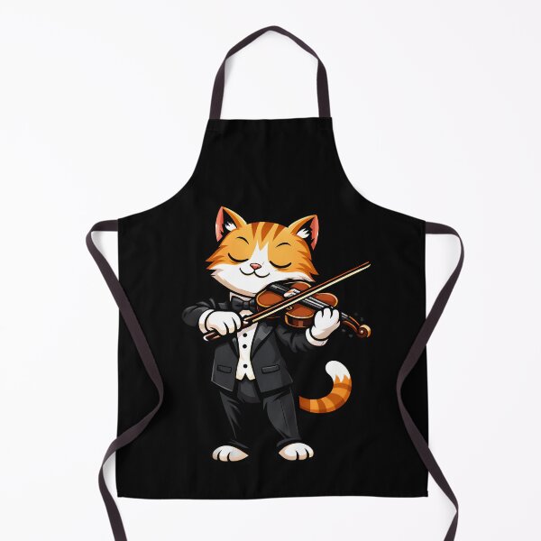 Item preview, Cat playing a violin Elegant Musical Illustration designed and sold by ZuToMi.