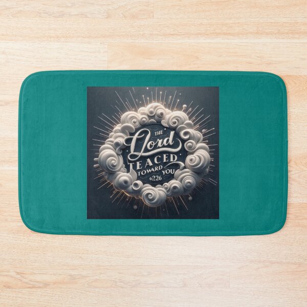Item preview, The Lord Turn His Face Toward You – Peaceful 3D Christian Blessing Label (Numbers 6:26), designed and sold by PaintMeWorld.