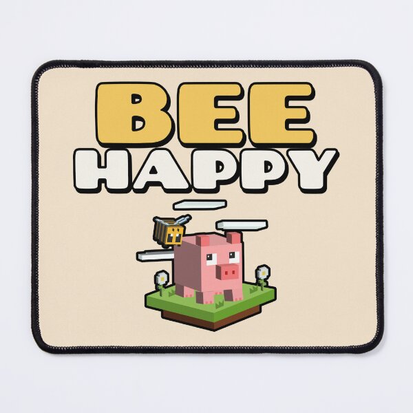 Item preview, BEE HAPPY Minecraft designed and sold by JusTiceT-shirts.