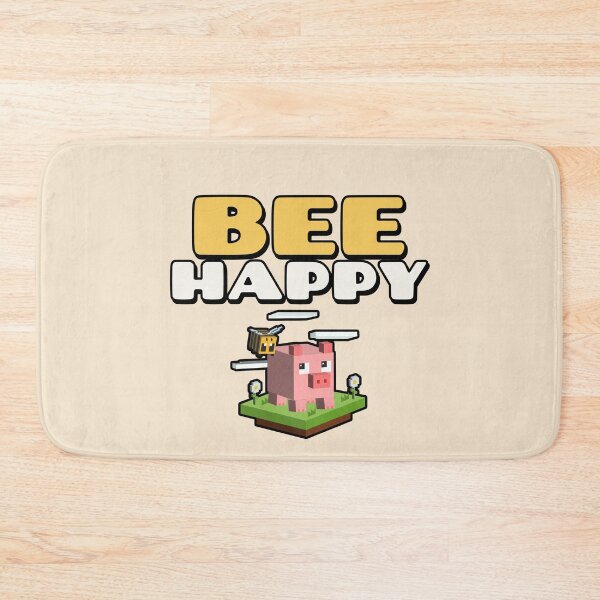 Item preview, BEE HAPPY Minecraft designed and sold by JusTiceT-shirts.