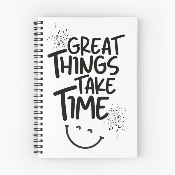 Item preview, Great Things Take Time – Positive Reminder Quote Design designed and sold by Hilal-Studio.