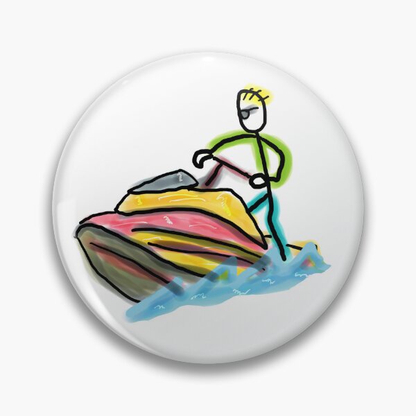 Item preview, Jet Ski Stickman designed and sold by Mark-Ewbie.