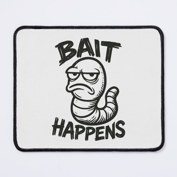 Item preview, Bait Happens Funny Fishing Quote designed and sold by EimSol.