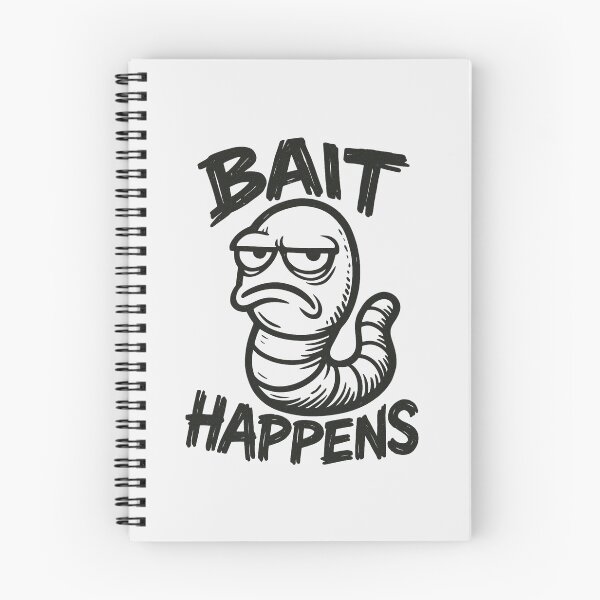 Item preview, Bait Happens Funny Fishing Quote designed and sold by EimSol.