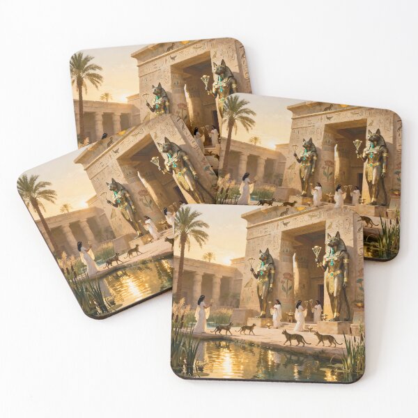 Item preview, Temple of Bastet – Sacred Sanctuary of the Egyptian Cat Goddess, Protection & Joy designed and sold by SoniaSarkali.
