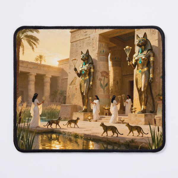 Item preview, Temple of Bastet – Sacred Sanctuary of the Egyptian Cat Goddess, Protection & Joy designed and sold by SoniaSarkali.