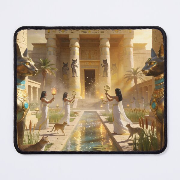 Item preview, Temple of Bastet – Sacred Sanctuary of the Egyptian Cat Goddess, Protection & Joy designed and sold by SoniaSarkali.