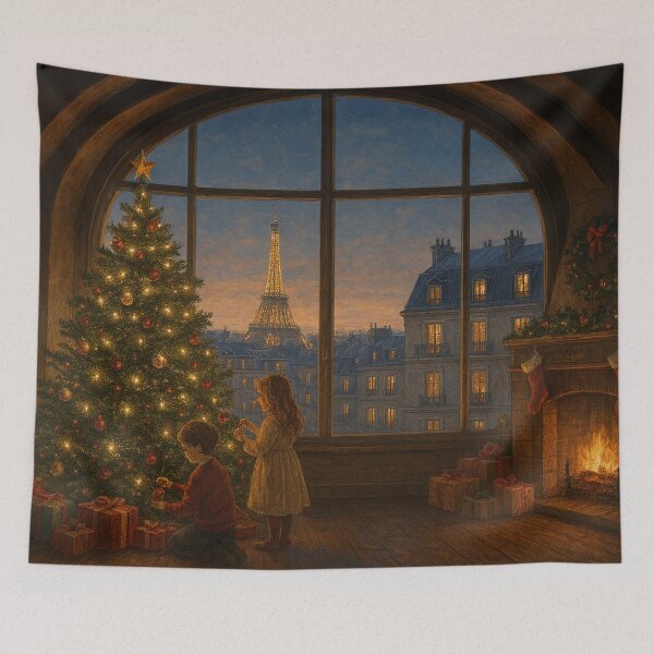 Item preview, Christmas magic over Paris designed and sold by Sigtrix.