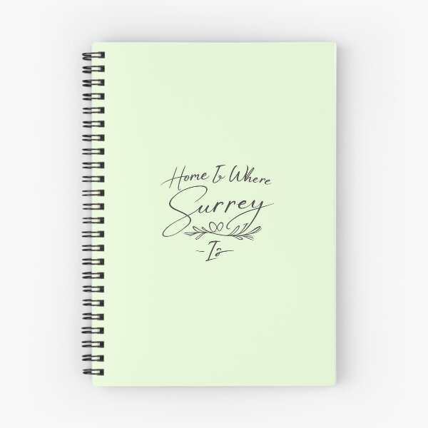 Item preview, Home Is Where Surrey Is | Surrey England Typography | UK County Pride Design designed and sold by ThatSurreyLife.