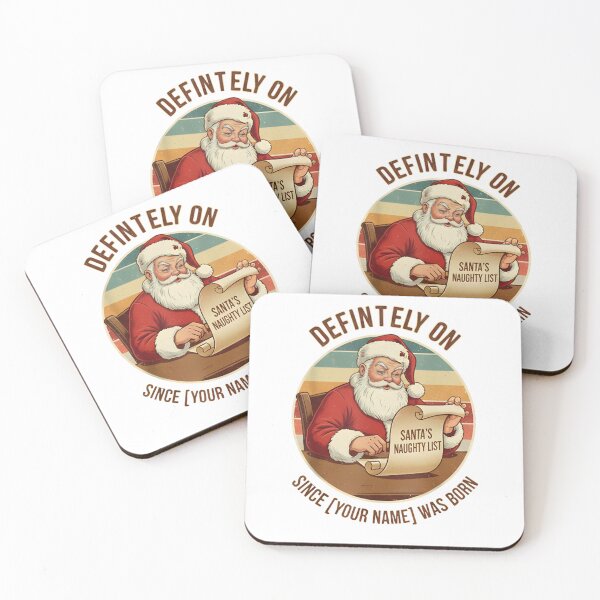 Item preview,  Vintage Santa Naughty List Art - Retro 1950s Christmas Illustration T-Shirt designed and sold by ZyxDes.