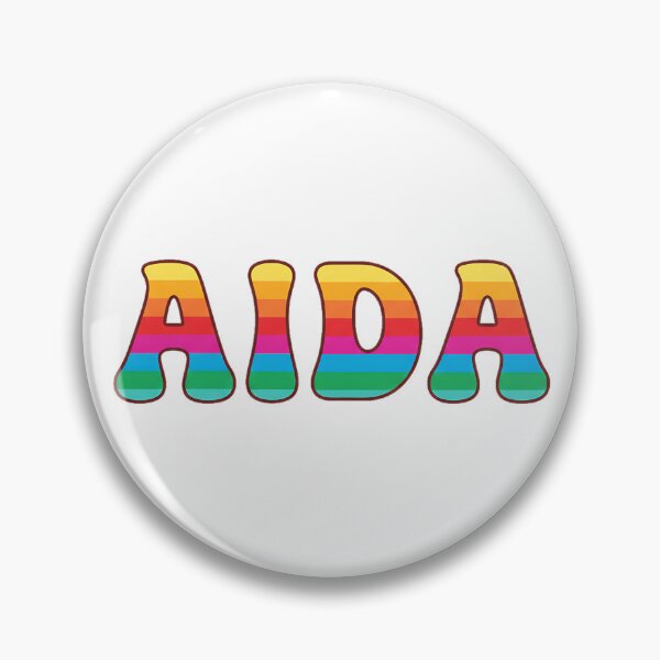 Item preview, ❤️ Aida Personalized Name Wavy Retro Shirt, Coffee Mug, Sticker Gift designed and sold by HelixPedia.