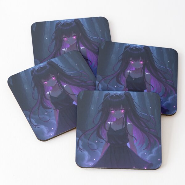 Item preview, Dark Anime Spirit Girl – Cursed Aura Aesthetic Art designed and sold by OhmAuraArt.