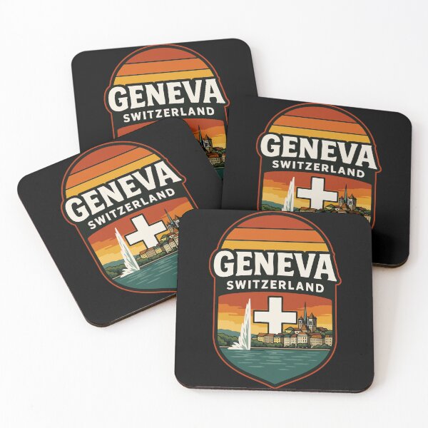 Item preview, Geneva Switzerland Retro Travel designed and sold by TomFrontierArt.
