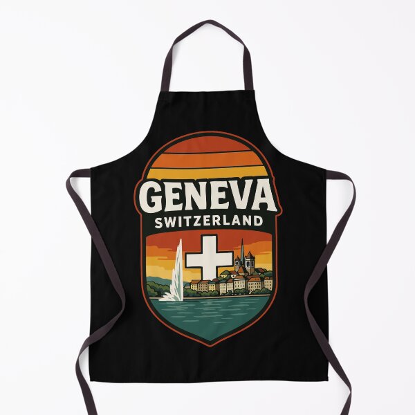 Item preview, Geneva Switzerland Retro Travel designed and sold by TomFrontierArt.