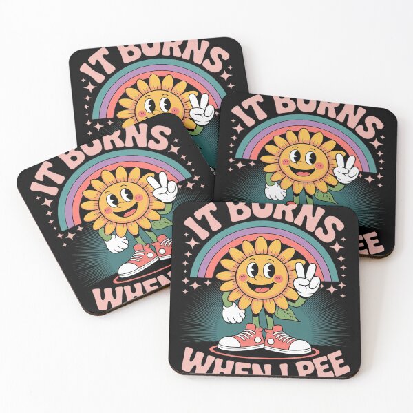 Item preview, It Burns When I Pee Funny Sarcastic Ironic Y2K Inappropriate  designed and sold by InspiredFoul.