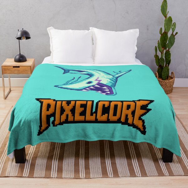 Item preview, Electric Shark Pixel Art {PIXELCORE} designed and sold by PIXELCORE-TEE.