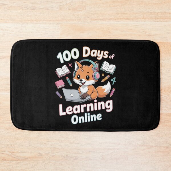Item preview, 100 Days of Learning Online - Cute Fox Student designed and sold by DarylWelsh2024.