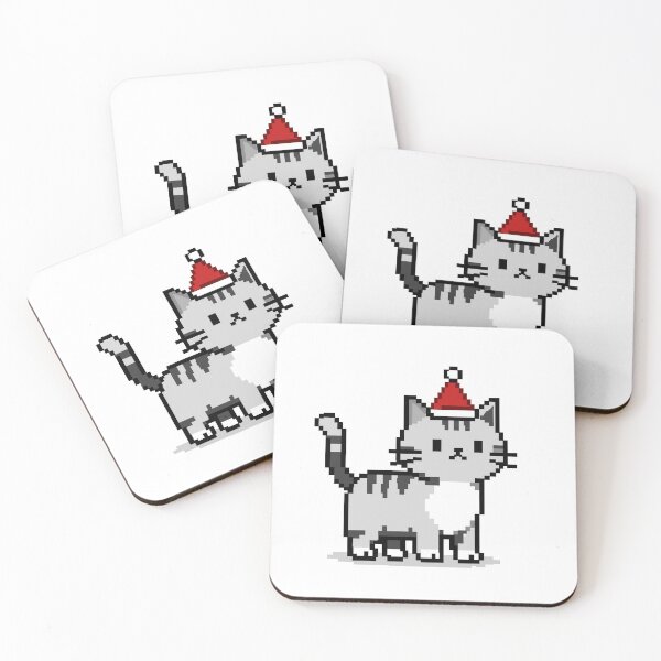 Item preview, Santa's Little Tabby Helper (Pixel) designed and sold by romyca creation_22.