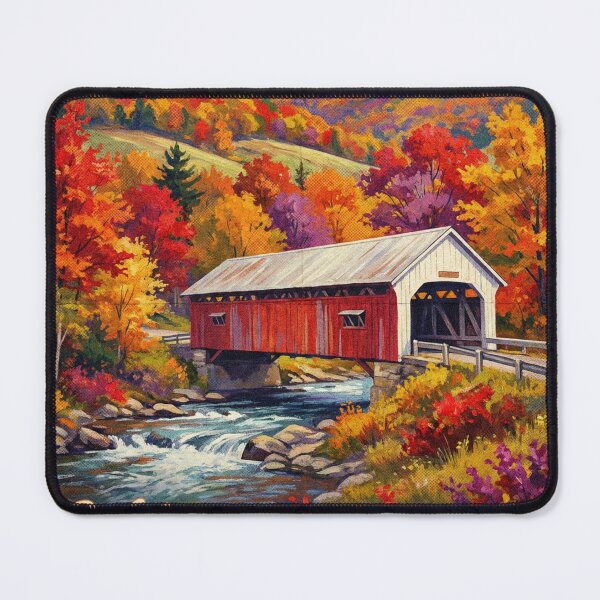 Item preview, Vintage Berkshires Autumn Foliage Massachusetts Travel Poster Art designed and sold by Cozy-Old-Pub.