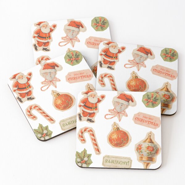 Item preview,  Retro Vintage Christmas Stickers designed and sold by meaowclub.