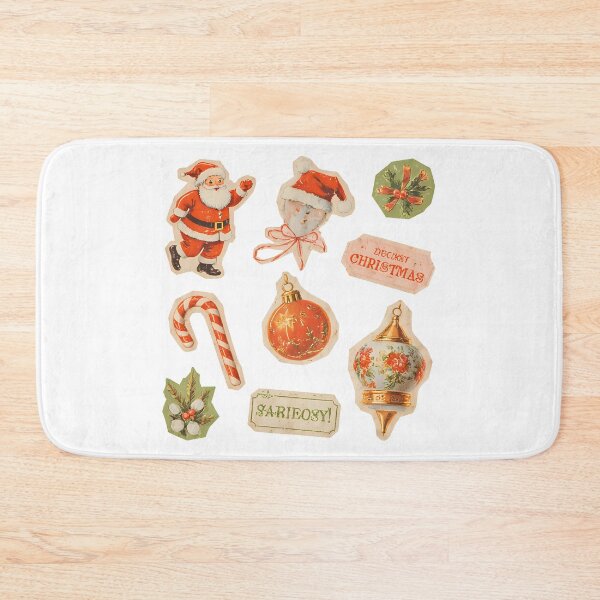 Item preview,  Retro Vintage Christmas Stickers designed and sold by meaowclub.