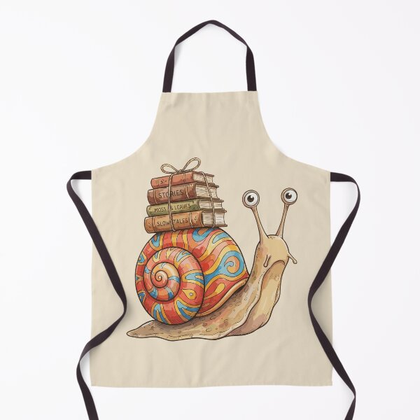 Item preview, Magical Cottagecore: Snail Shell Library designed and sold by bapupa.
