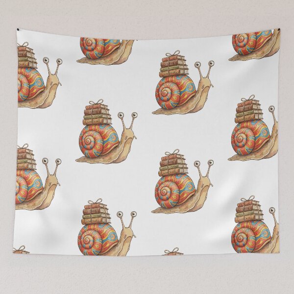 Item preview, Magical Cottagecore: Snail Shell Library designed and sold by bapupa.