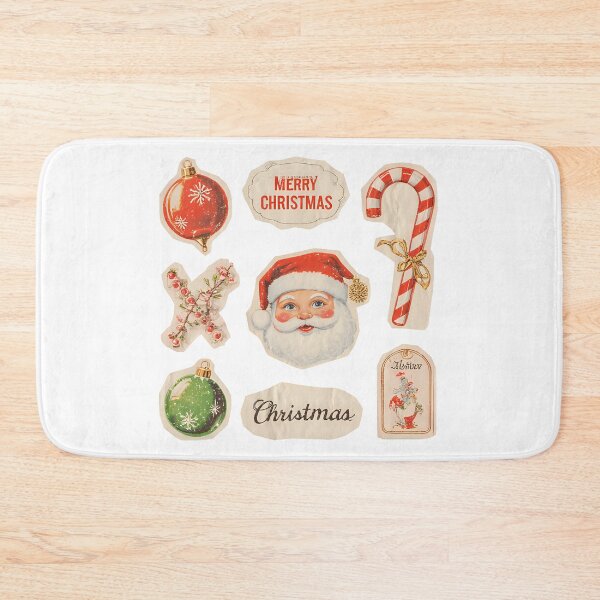 Item preview, Retro Vintage Christmas Stickers designed and sold by meaowclub.