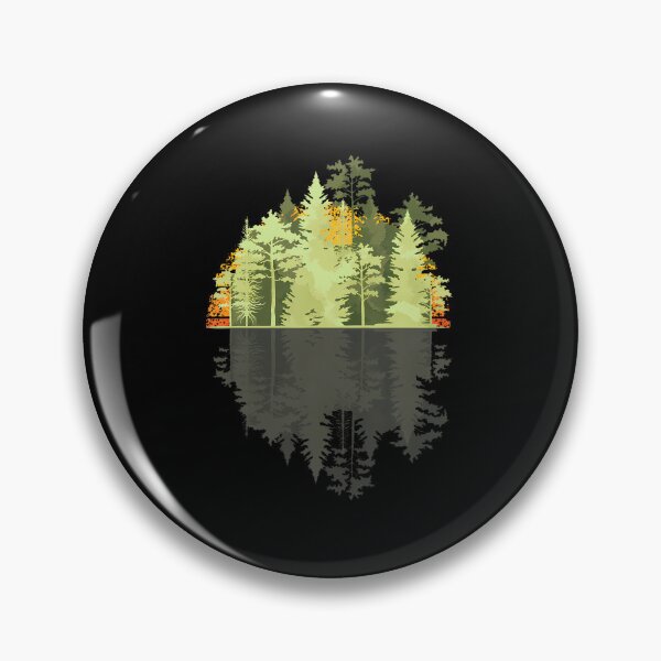 Item preview, Retro Nature Reflection Forest designed and sold by koufouhernsj.